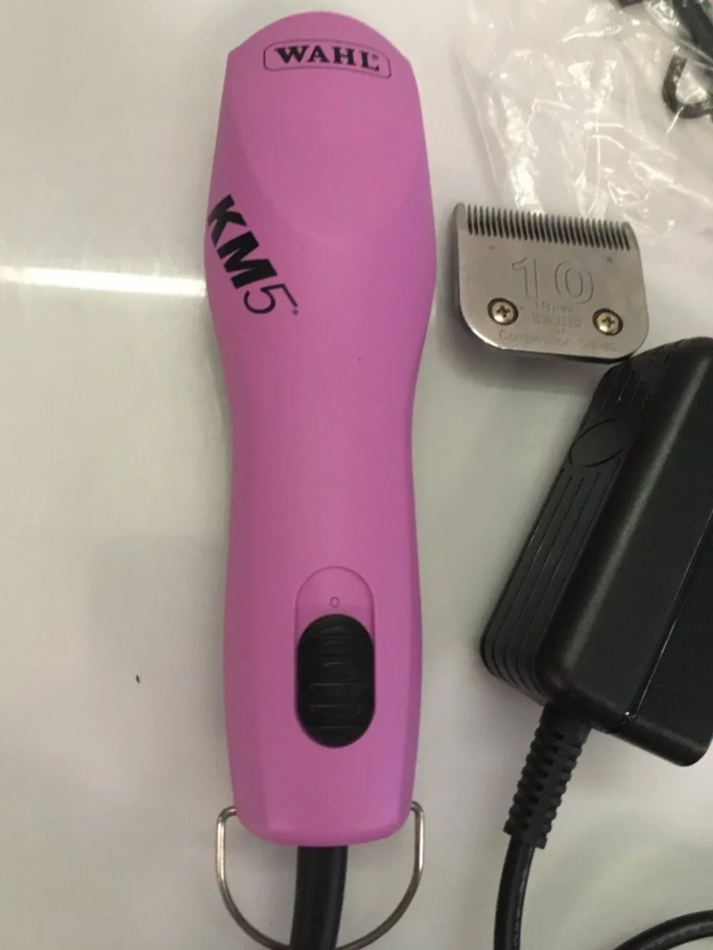 Wahl KM5 - 2 Speed PURPLE Brushless Motor Dog Cat Clippers With #10 Blade + Comb